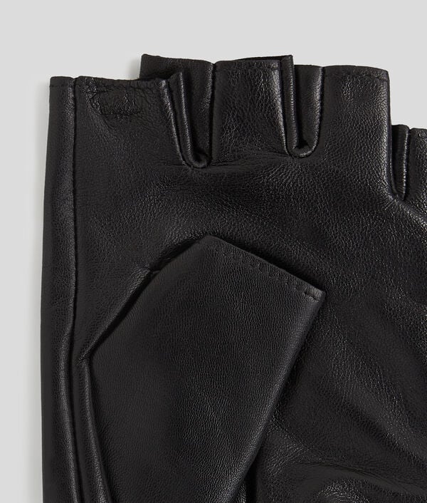 Karl Lagerfeld K/MONOGRAM FINGERLESS GLOVES