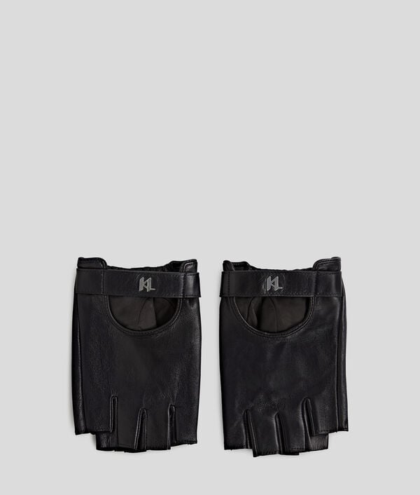 karl lagerfeld K/MONOGRAM FINGERLESS GLOVES