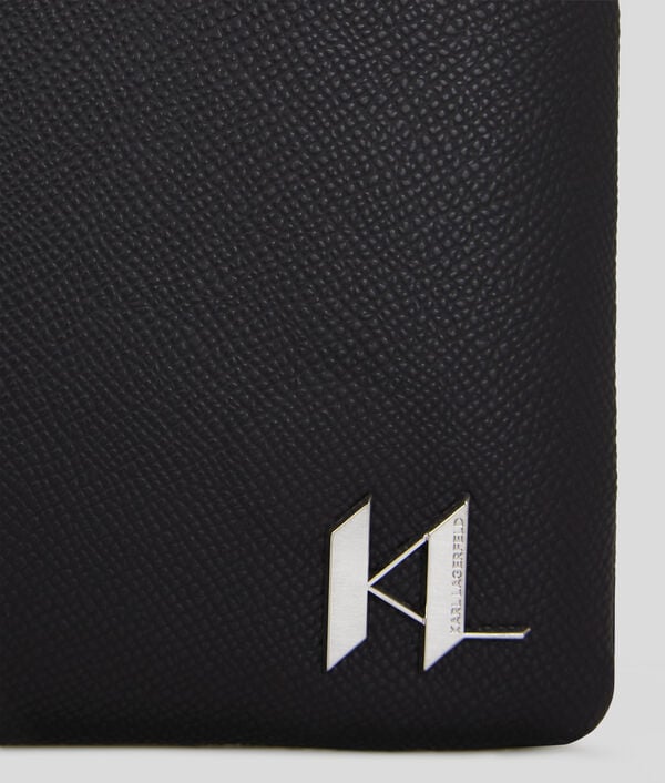 Karl Lagerfeld K/MONOGRAM LEATHER POUCH