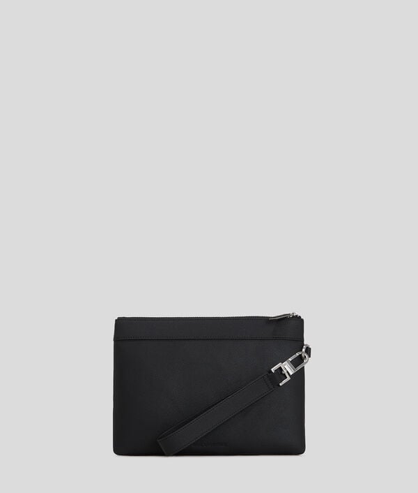 Karl Lagerfeld K/MONOGRAM LEATHER POUCH