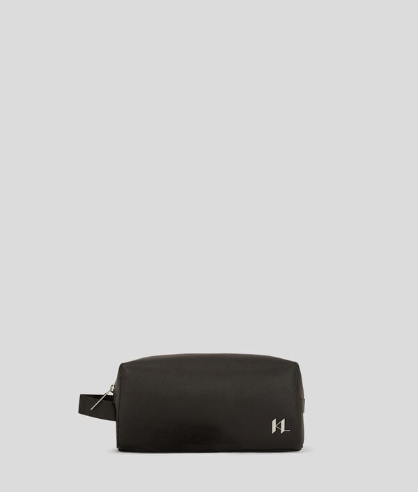 karl lagerfeld K/MONOGRAM LEATHER WASH BAG
