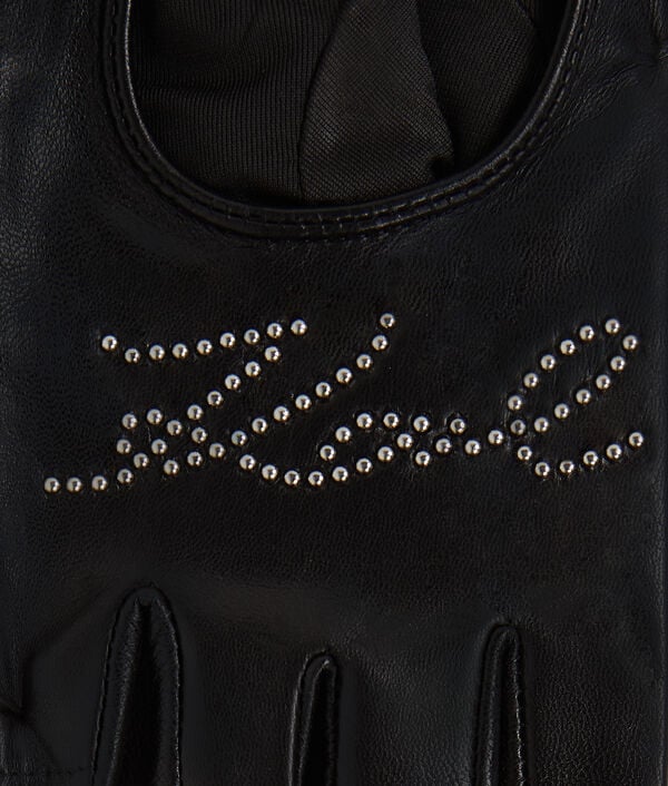 Karl Lagerfeld K/SIGNATURE FINGERLESS GLOVES