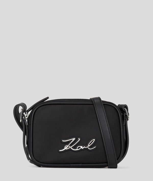 karl lagerfeld K/SIGNATURE NYLON CROSSBODY POUCH