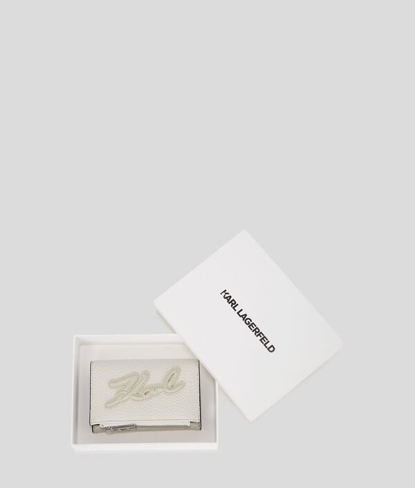 Karl Lagerfeld K/SKUARE GRAINY SMALL WALLET
