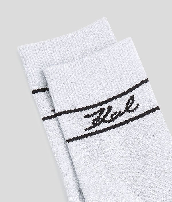 Karl Lagerfeld KARL SIGNATURE SHIMMER SOCKS – 2-PACK