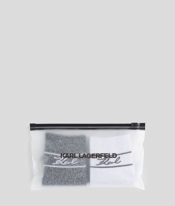 Karl Lagerfeld KARL SIGNATURE SHIMMER SOCKS – 2-PACK