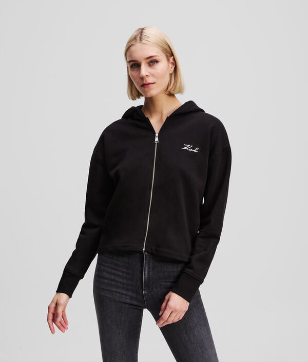 Karl Lagerfeld KARL SIGNATURE ZIP-UP HOODIE