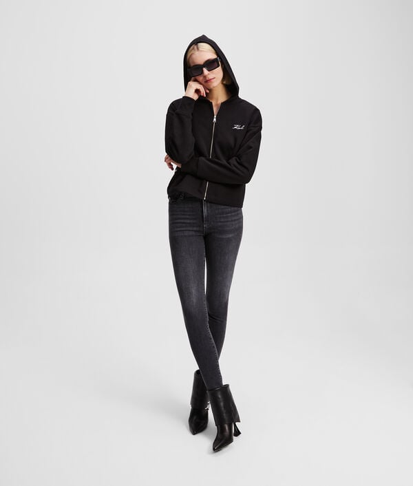 Karl Lagerfeld KARL SIGNATURE ZIP-UP HOODIE