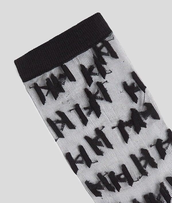 Karl Lagerfeld KL MONOGRAM MESH SOCKS – 2-PACK