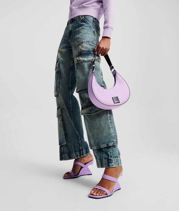 Karl Lagerfeld KLJ BOX LOGO HALF-MOON SHOULDER BAG