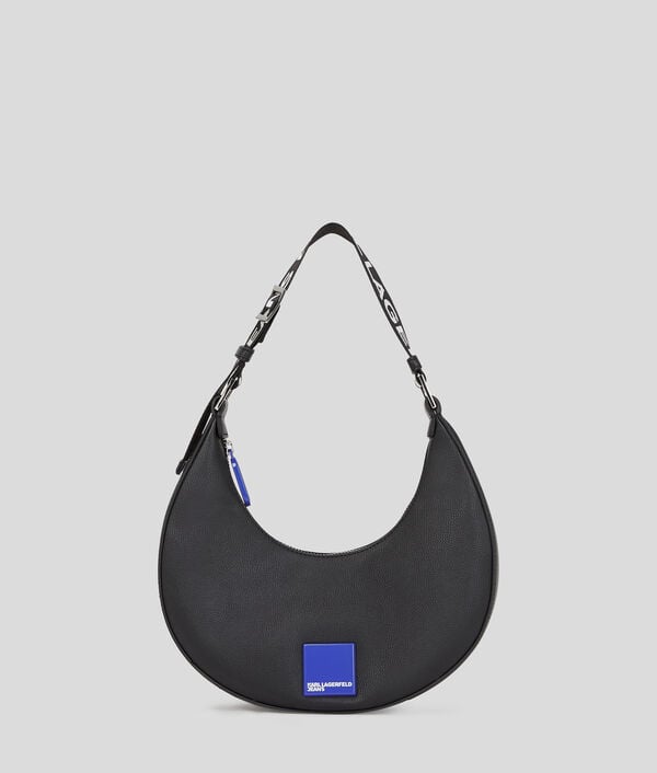 karl lagerfeld KLJ BOX LOGO HALF-MOON SHOULDER BAG