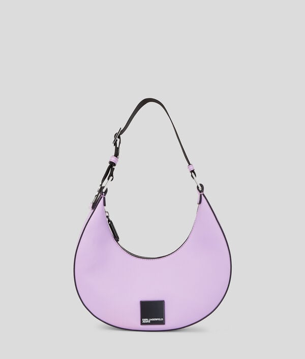 karl lagerfeld KLJ BOX LOGO HALF-MOON SHOULDER BAG