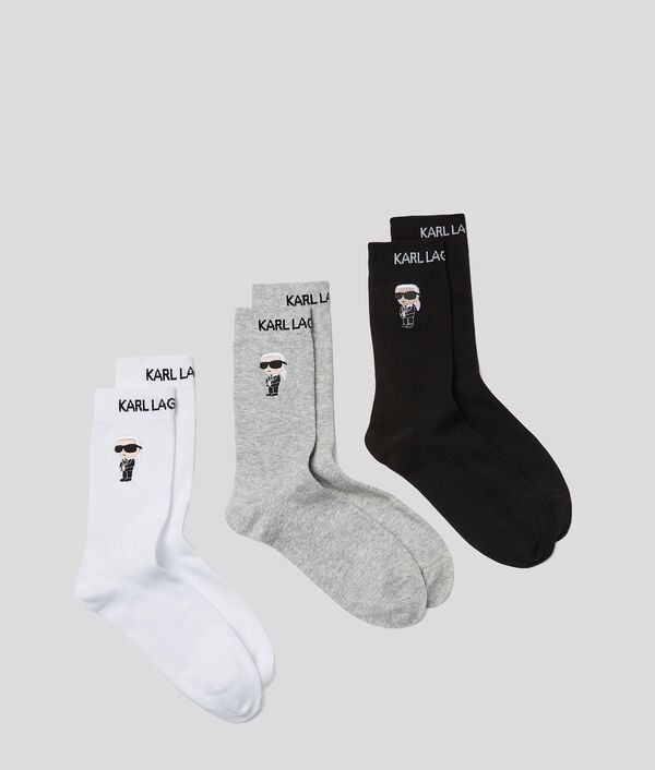 Karl Lagerfeld Lot De 3 paires De Chaussettes IKON
