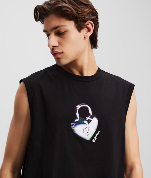 Karl Lagerfeld LOVE UNLOCKED TANK TOP