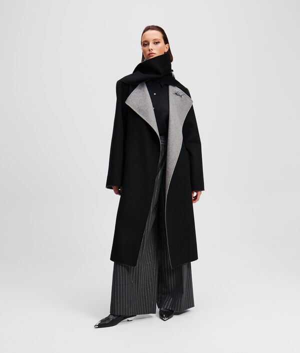 Karl Lagerfeld MANTEAU EN LAINE RÉVERSIBLE