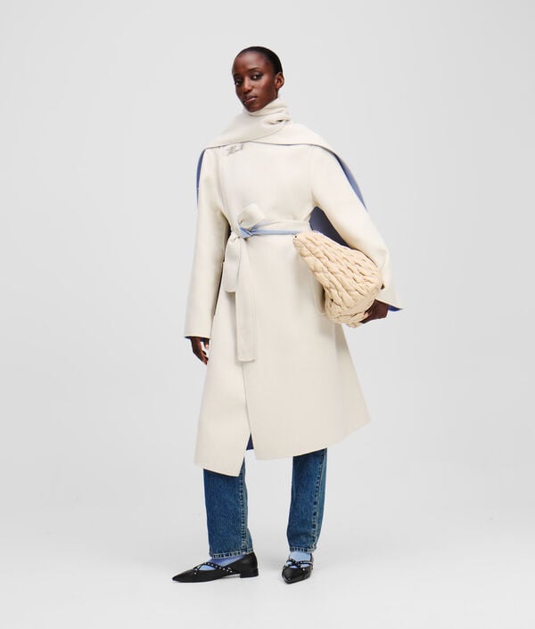 Karl Lagerfeld MANTEAU EN LAINE RÉVERSIBLE