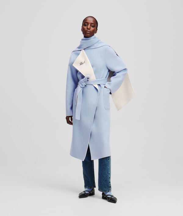 karl lagerfeld MANTEAU EN LAINE RÉVERSIBLE