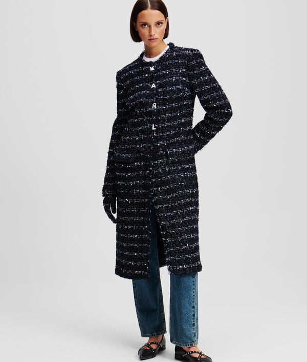 Karl Lagerfeld MANTEAU LONG EN BOUCLÉ