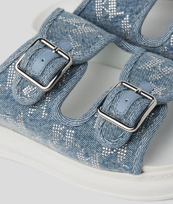 Karl Lagerfeld MULES DENIM STRASS KAPRI