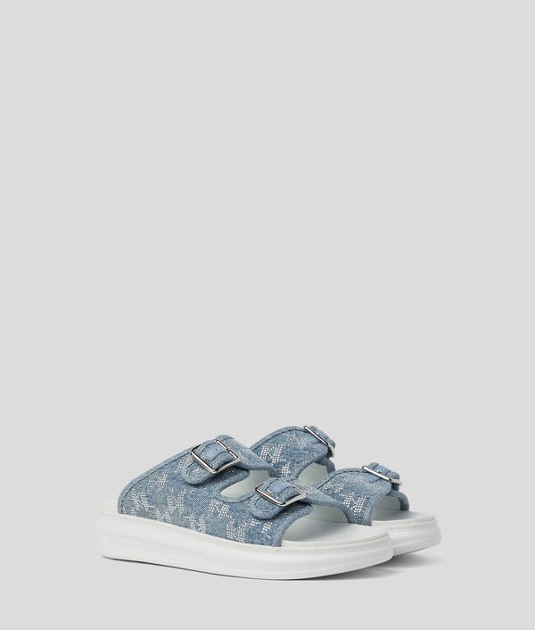 karl lagerfeld MULES DENIM STRASS KAPRI