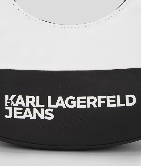 Karl Lagerfeld NYLON HALF-MOON SHOULDER BAG