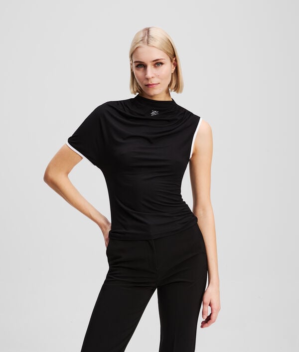 karl lagerfeld ONE-SLEEVE T-SHIRT