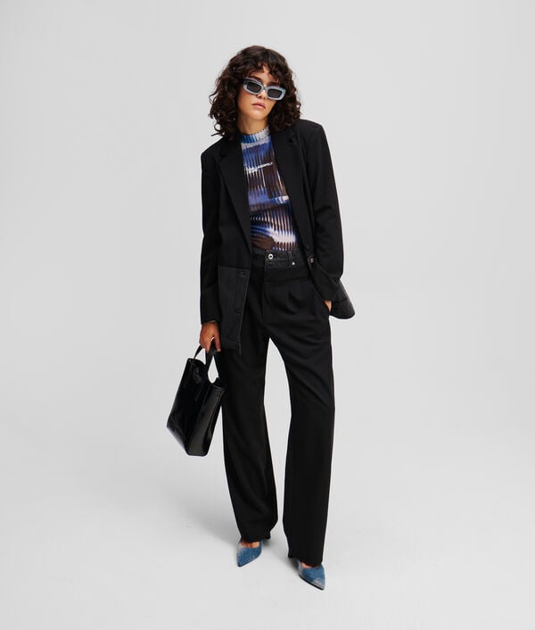 Karl Lagerfeld PANTALON EN MATIÈRES MÉLANGÉES