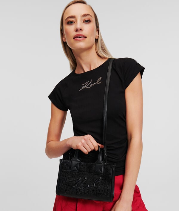 Karl Lagerfeld PETIT CABAS EN CUIR GRAINÉ K/SKUARE