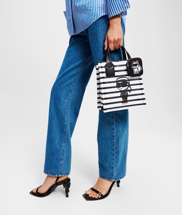 Karl Lagerfeld PETIT SAC CABAS À RAYURES IKON