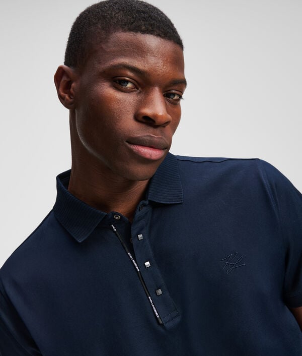 Karl Lagerfeld POLO À BOUTONS-PRESSION