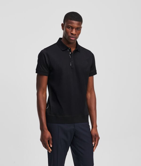 karl lagerfeld POLO À BOUTONS-PRESSION