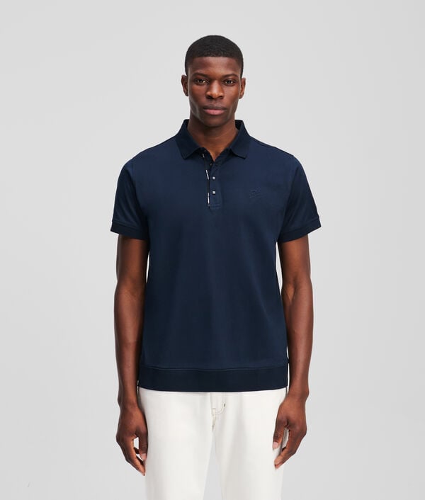 karl lagerfeld POLO À BOUTONS-PRESSION