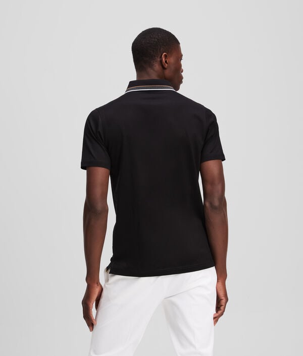Karl Lagerfeld POLO À COL RAYÉ