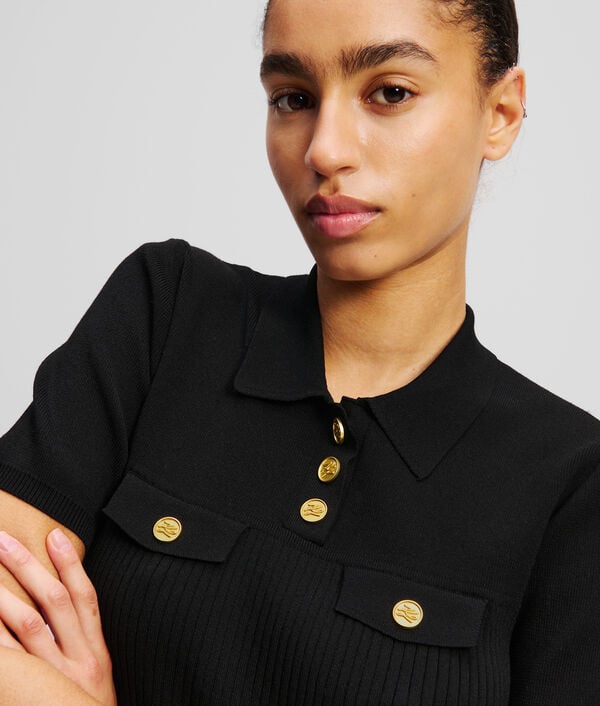 Karl Lagerfeld POLO AVEC BOUTONS