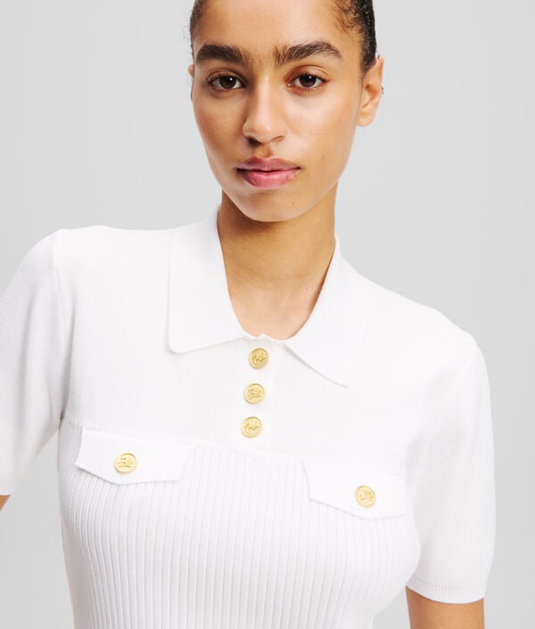 Karl Lagerfeld POLO AVEC BOUTONS