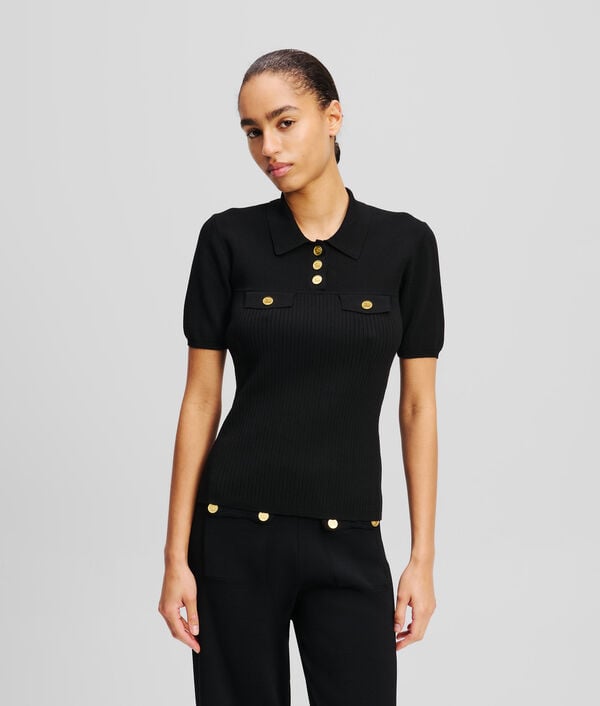 karl lagerfeld POLO AVEC BOUTONS