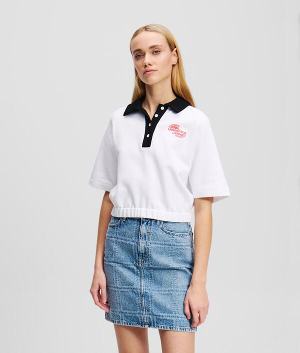 karl lagerfeld POLO CROPPED