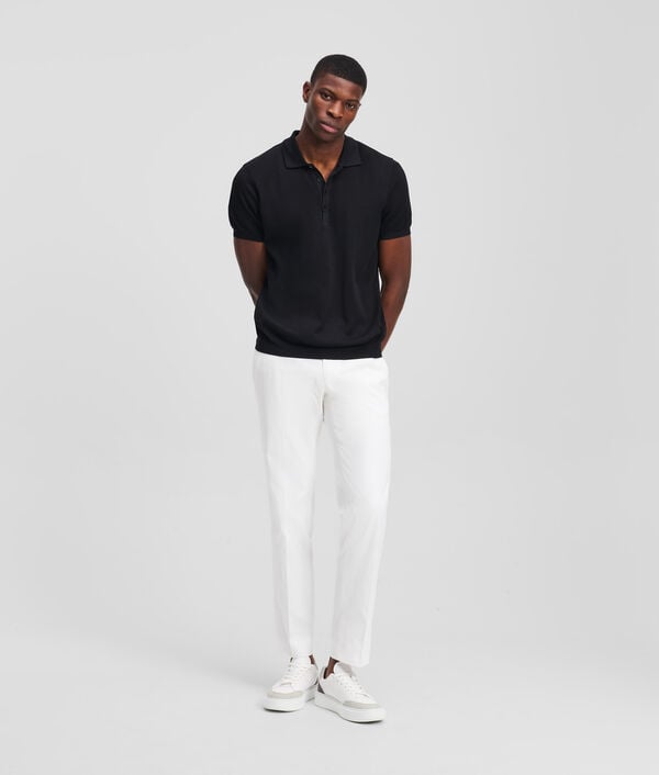Karl Lagerfeld POLO EN MAILLE À BOUTONS