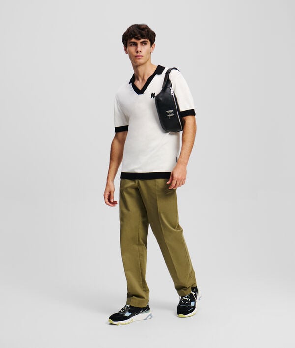 Karl Lagerfeld POLO EN TRICOT IMPRIMÉ KL MONOGRAM