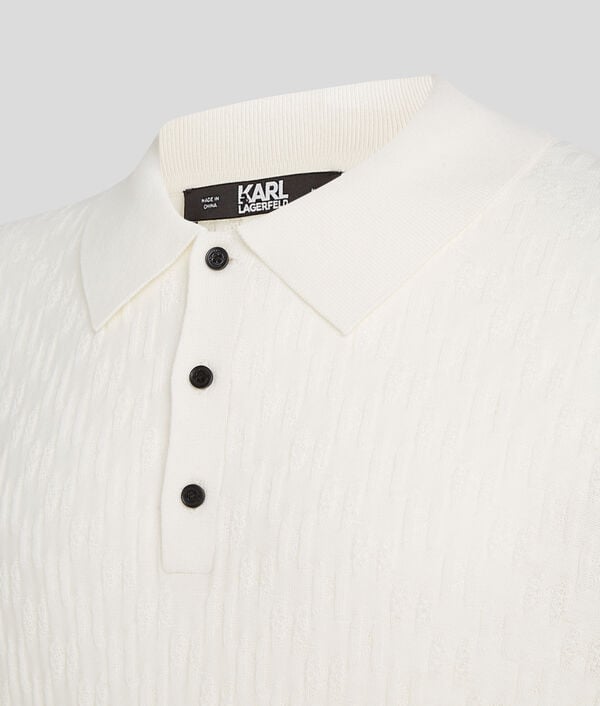 Karl Lagerfeld POLO TRICOTÉ KL MONOGRAM