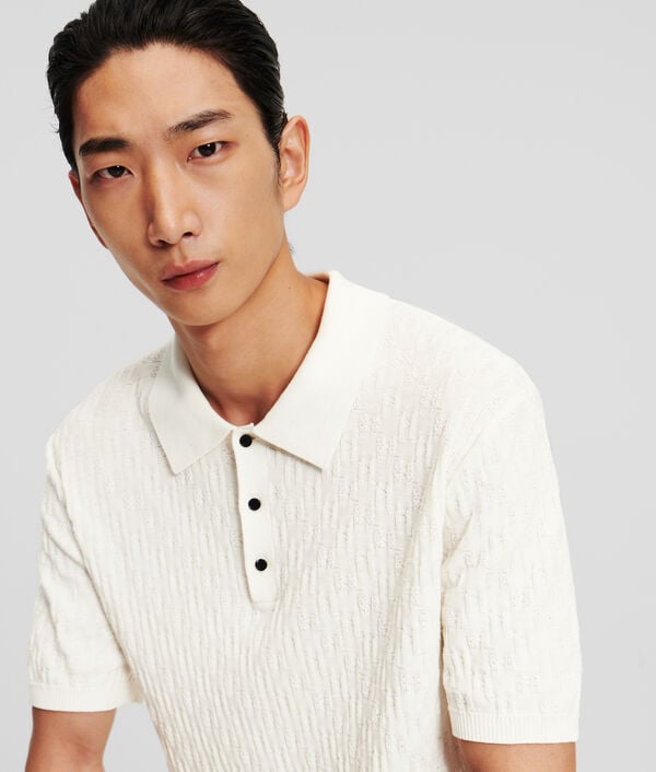 Karl Lagerfeld POLO TRICOTÉ KL MONOGRAM