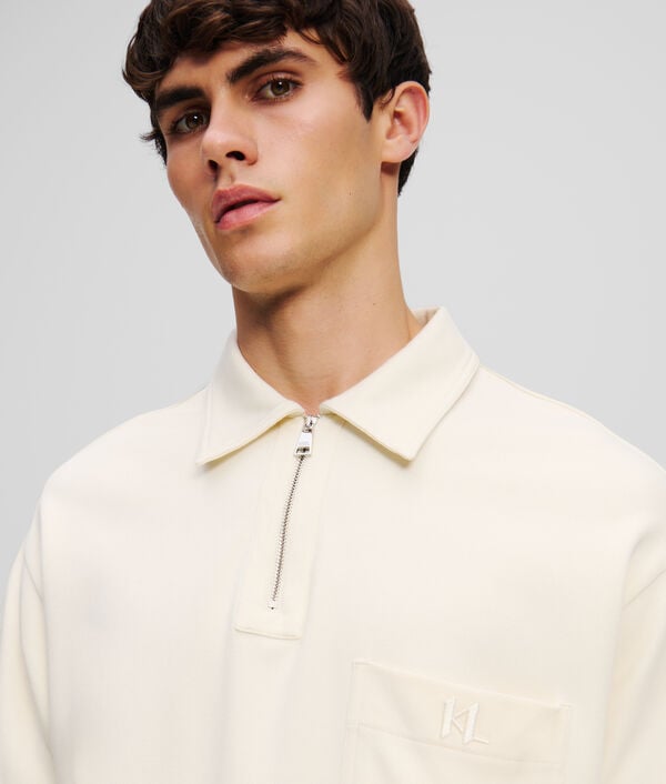 Karl Lagerfeld POLO ZIPPÉ KL MONOGRAM
