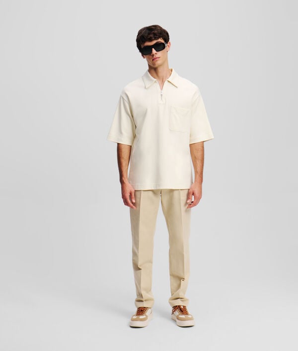 Karl Lagerfeld POLO ZIPPÉ KL MONOGRAM