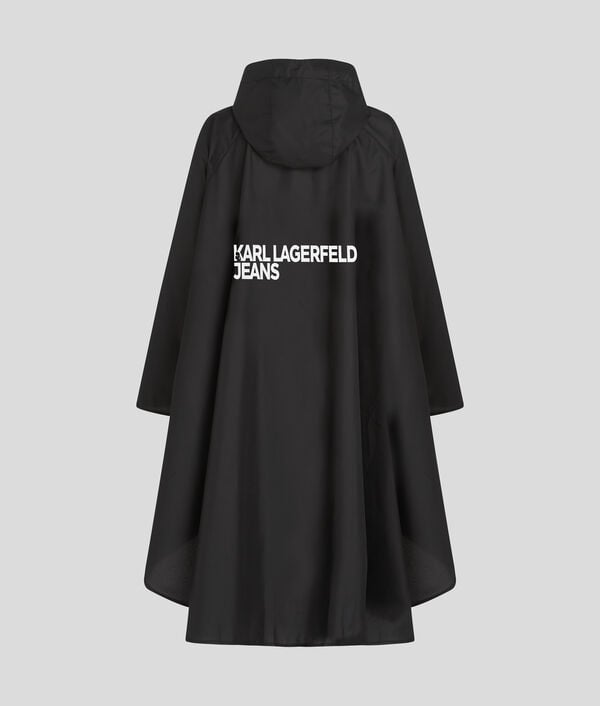 Karl Lagerfeld PONCHO À CAPUCHE AVEC LOGO CARRÉ