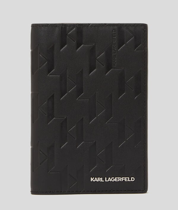karl lagerfeld PORTE-PASSEPORT EN CUIR K/LOOM