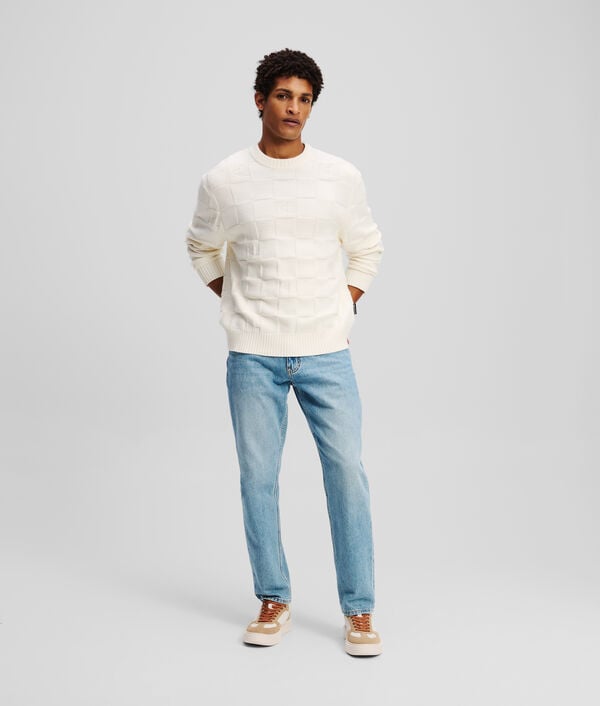 Karl Lagerfeld PULL À CARREAUX KL MONOGRAM