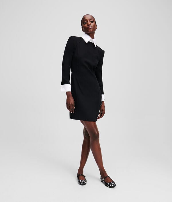 Karl Lagerfeld ROBE À COL BLANC