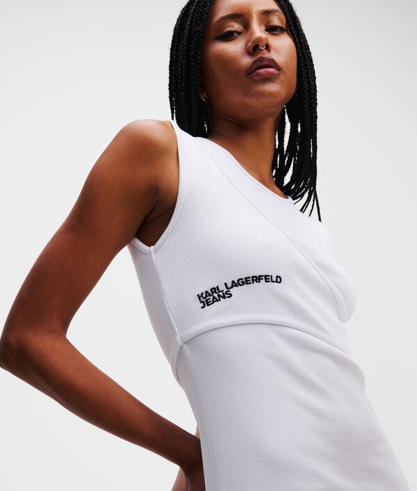 Karl Lagerfeld ROBE DÉBARDEUR CÔTELÉE