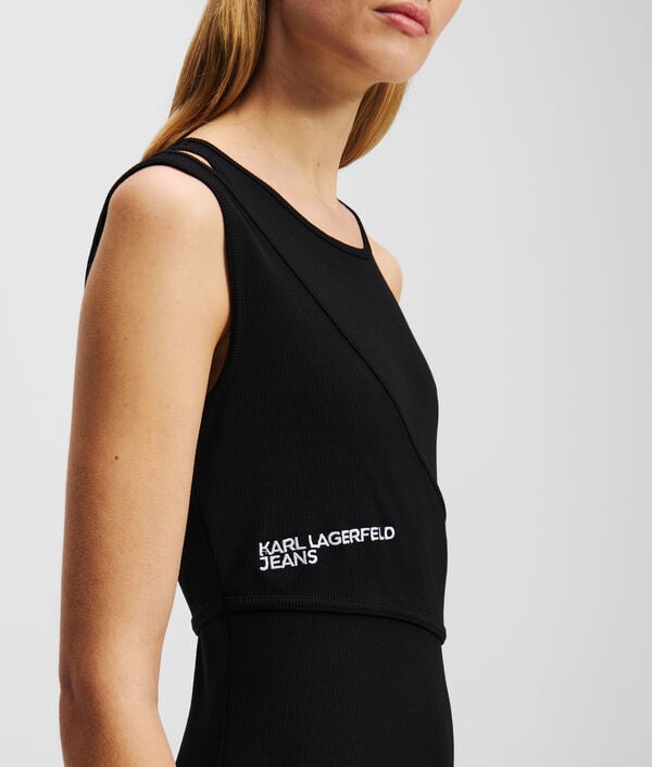 Karl Lagerfeld ROBE DÉBARDEUR CÔTELÉE