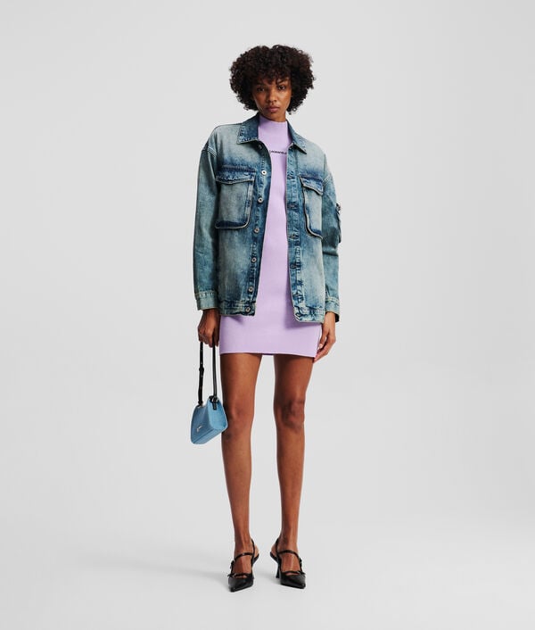 Karl Lagerfeld ROBE EN TRICOT À COL MONTANT